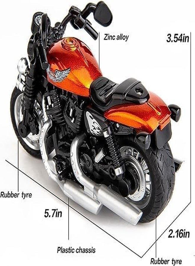 Invite Enterprise Motorcycle Toy - Pull Back Motorcycle Toys, Tiny Gift with Music Lighting, Latte Motorcycles Toy for Kids Boys (Harley Motorcycle) - Image 4